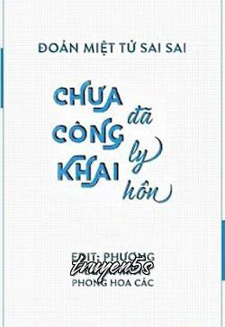 Đọc truyện Chưa Công Khai Đã Ly Hôn - Đoản Miệt Tử Sai Sai