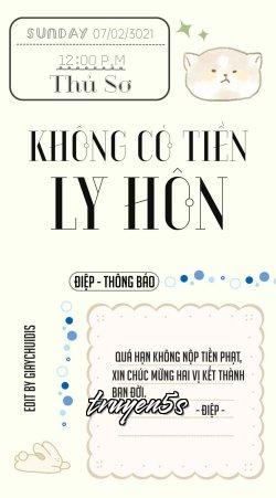 truyện Không Có Tiền Ly Hôn Đọc truyện Không Có Tiền Ly Hôn - Thủ Sơ